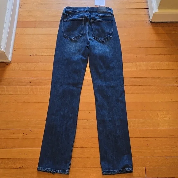 NWT, Pistola, Teagan-Spree, Dark Denim High Rise Front Slit Jeans, Women's 27 - Picture 2 of 16